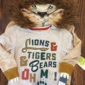 Oshkosh Boys NWT Lion Hoodie and tshirt!